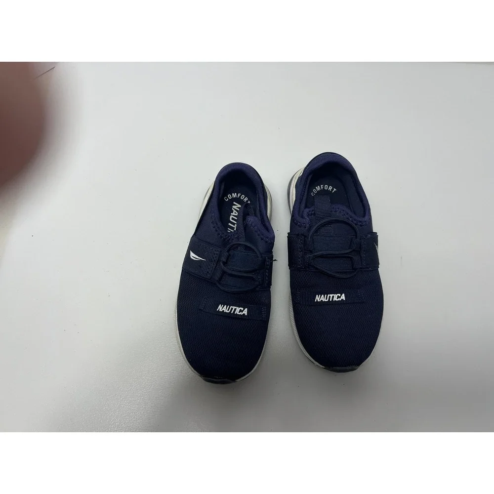 Nautica‎ Neave Sport Tera Shoes Kids Size 10 Navy Mesh Slip On Comfort Sneakers